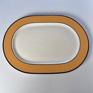 Pagnossin Ironstone Treviso Yellow 9212 Serving Platter 1990's RARE